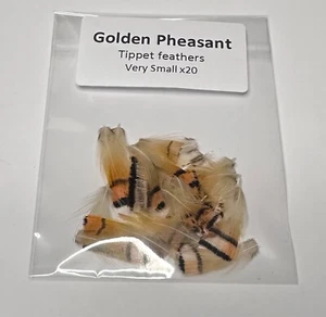 Short Hackles - Fly tying materials - Golden Pheasant Tippet, Very Small - Picture 1 of 1