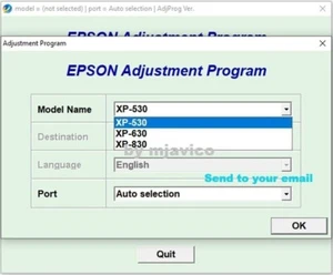 Reset Epson XP530, XP630, XP830 ✅💯Waste Ink counter reset 100%🔥1Pc, email⭐⭐⭐⭐⭐ - Zdjęcie 1 z 4