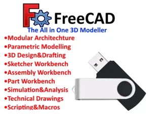 FreeCAD : Logiciel avancé de modélisation CAO 3D - conception, ingénierie, simulation PC & Mac - Photo 1/1