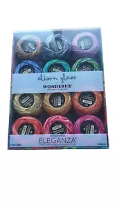 #8 Perle Cotton ELEGANZA Wonderfil Speciality Threads 12 balls (42 yd) - Picture 1 of 2