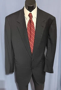 Brioni Black Label Suit 48R Current Dual Gray Window Pane - Picture 1 of 10