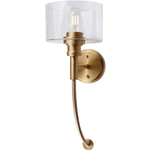 Forte Lighting 5748-01-12 Zane 1 Light 7 inch Soft Gold Wall Sconce Wall Light - Picture 1 of 3