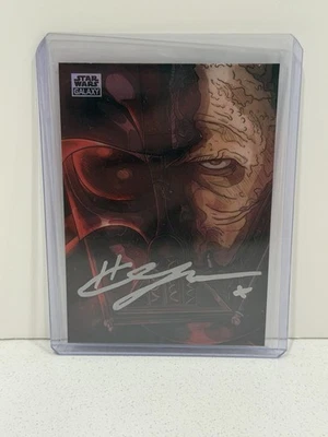 Hayden Christensen Auto On “Darth Vaders Mask” From 2024 Star Wars Galaxy - Image 1 of 2