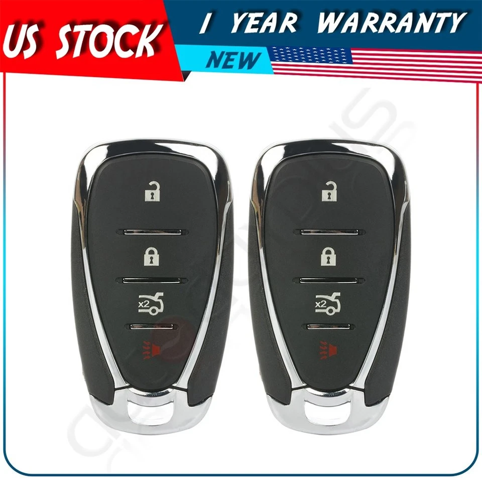 2 Remote Car Key Fob for Chevrolet Camaro Cruze 2016 2017-2019 2020 2021 Buttons - Imagem 1 de 4
