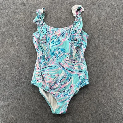 Traje de baño de una pieza azul Lilly Pulitzer para niñas talla 14 Foto 1 de 4