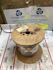 500 ft Honeywell 14/2 STR HTS CM/CL3 5C RL PPL Purple Audio Cable ED4U 5037 - Picture 1 of 6