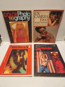 Vintage Photography Magazine Lot of 4 Late 60s Early 70s Popular Free Shipping - Imagen 1 de 12