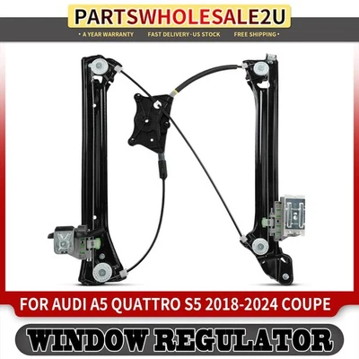 Front Left Driver Side Power Window Regulator for Audi A5 Quattro S5 18-24 Coupe - Image 1 of 4