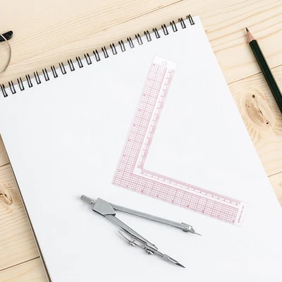 1pc Sewing Measuring Rulers Sleeve Clothing Yardstick L-Square Ruler - Image 1 of 4