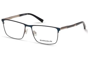 J. Landon JL1009 091 Blue Rectangular Metal Eyeglasses Frame 55-16-140 - Picture 1 of 1