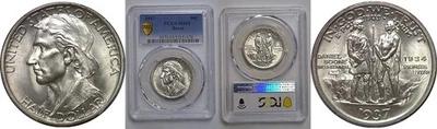 1937 Boone Commemorative Half Dollar   PCGS MS-65 - Image 1 of 3