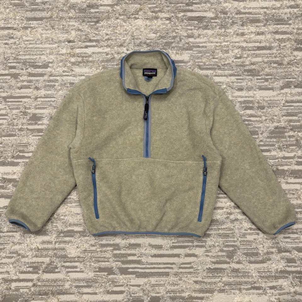 Lã Patagonia Synchilla Marsupial 1/2 zíper feminino pequeno raro caminhada ao ar livre - Imagem 1 de 4