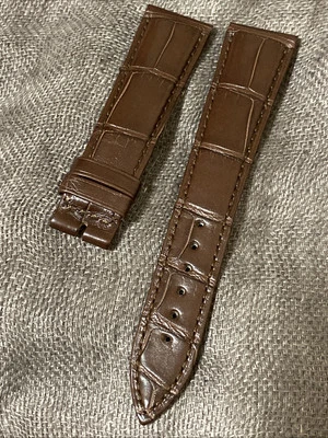 正品宝玑 20 毫米 x 16 毫米棕色皮革表带/表带 (IWL) — 第 1/4 张图片