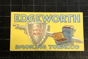 Antique Vintage Edgeworth Smoking Tobacco A MAN’S SMOKE Card Sign Original Advrt - Picture 1 of 5