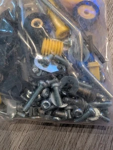 Vintage Erector Set Hardware & Parts Lot – Bolts, Nuts, Pulleys, Gears, Axles - Picture 1 of 4