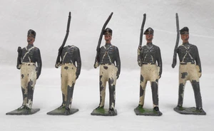 Britains Ltd, pre 1960s painted cast lead West Point Cadets in Summer Dress - Picture 1 of 5