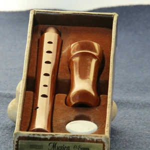 FLAUTO IN LEGNO HOHNER MUSICA C SOPRANO N. 9501 - MADE IN GERMANY - ANNI 70 - Foto 1 di 12