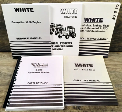 White 4-210 Field Boss Tractors Service Parts Operators Manual Set Repair Shop - Image 1 of 4