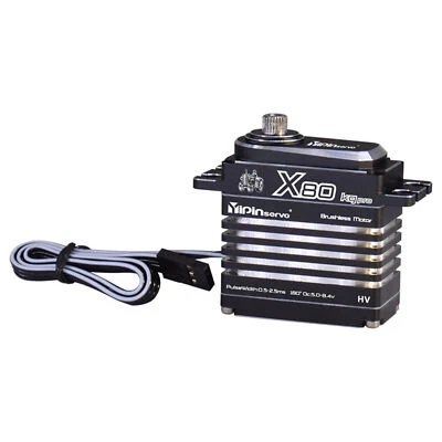 Digital 80KG Waterproof Steering Servo Metal Brushless Motor Servo For 1/8 RC - Image 1 of 4