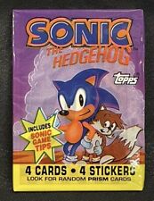 1993 Topps Sonic the Hedgehog Factory Sealed Card Pack SEGA Box Fresh