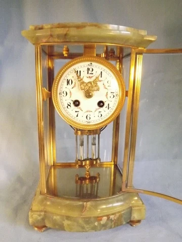 Superb 19c French Bow Front 4 Glass Clock C1890 GWO Cover