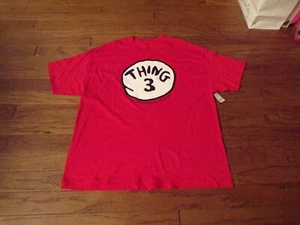 Neu mit Etikett von Universal Dr. Seuss Cat in the Hat Thing 3 Unisex XXL T-Shirt Rarität - Bild 1 von 7