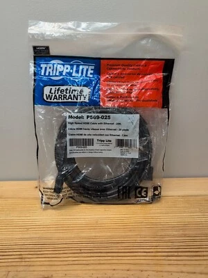 Cable HDMI de alta velocidad Tripp Lite P569-025 con Ethernet 25 pies-nuevo Foto 1 de 4