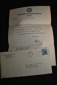 1967 *VERA FIRMA* Adlai Stevenson III Lettera a Robert M Affresco - Foto 1 di 7