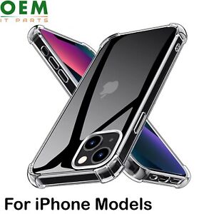 Clear Shockproof Bumper Case For iPhone 14 13 12 Pro Max Mini 11 Pro SE XS X 8 7