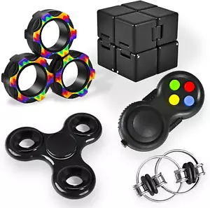 Stress Relief Fidget Toys Kids Adults Set Autism Sensory Gadget Toy Pack Spinner - Picture 1 of 6