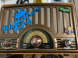 Fallout Radiation King Nuka Cola Moth Man Tabletop radio real working fan art - Picture 1 of 7
