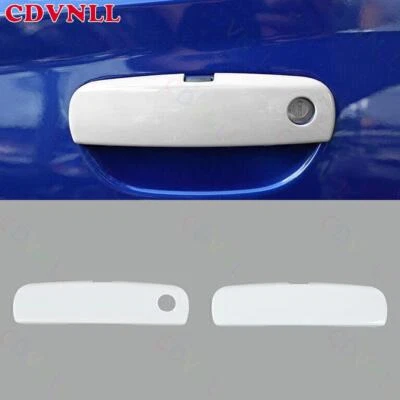 Tira de manija de puerta lateral exterior blanca brillante para Dodge Challenger 2015-2023 Foto 1 de 4