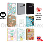 Home Collection 6" x 4" 80 Pocket Assorted Designer Photo Albums For Gift 1 Pack