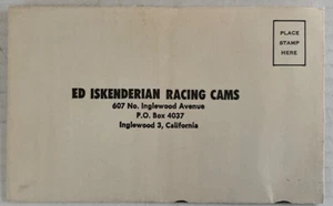 Vintage 1960s Ed Iskenderian Racing Cams Order Form (B157) - Picture 1 of 3