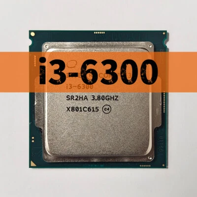 Intel Core i3-6300 SR2HA 3.8GHz 2 Cores 4 Threads 4MB 51W LGA1151 CPU Processor - Image 1 of 3