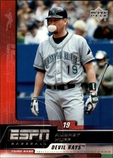 2005 Upper Deck ESPN Tampa Bays Devil Rays Baseball Card #82 Aubrey Huff