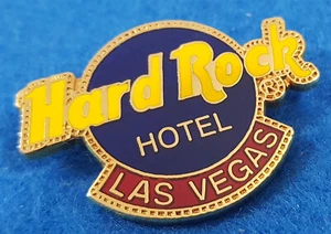 LAS VEGAS HOTEL BLAUES LOGO GOLDFARBEN GEPUNKTETE RANDLINIE Hard Rock Cafe PIN - Bild 1 von 1