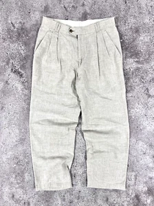 Vintage Luxury Linen Old Money Style Trousers/Pants (Quality OPTI Hardware) - Picture 1 of 10