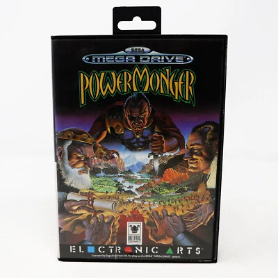 VINTAGE 1992 90s SEGA GENESIS MEGA DRIVE MEGADRIVE POWER MONGER CARTRIDGE GAME - Image 1 of 4