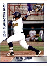 2019 Burlington Bees Choice #17 Alexis Olmeda Fajardo Puerto Rico Baseball Card
