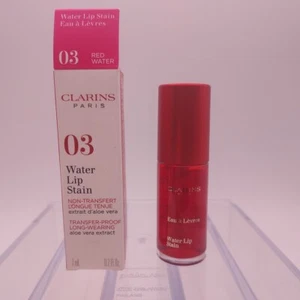 Clarins Water Lip Stain 03 RED WATER 0.2 oz - Picture 1 of 6