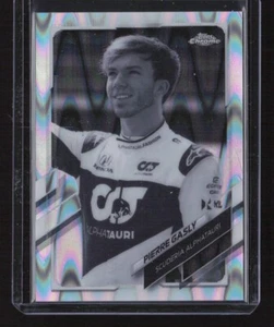 2021 Topps Chrome Formula 1 Black & White RayWave Refractor #30 Pierre Gasly - Bild 1 von 2