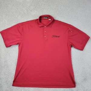 Titleist Polo Mens XL Red Performance Monterey Club Short Sleeve Shirt - Picture 1 of 10