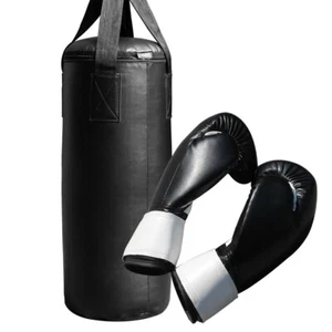 Worek bokserski 60 cm wypełniony 9 kg + rękawiczki worek z piaskiem boks rocky trening cinch jab - Zdjęcie 1 z 3