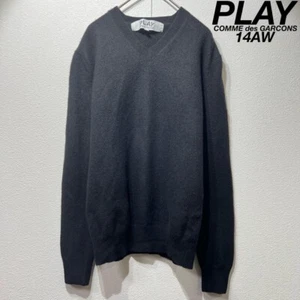 Play Comme Des Garcons 14AW Wool heart patch knit sweater - Picture 1 of 11