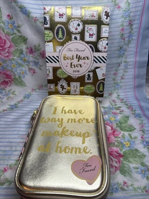 Too Faced Best Year Ever 2018 Holiday Makeup Set 3 Palettes + Bag + Mascara - Image 1 of 4