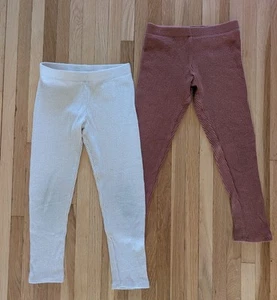 Girl's H&M Ribbed Leggings - Size 7 Years - So Soft - Picture 1 of 4