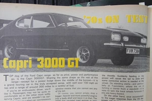 Original PRM 1970 extracted mag road test: FORD CAPRI 3000 GT (Mk1) - Picture 1 of 2