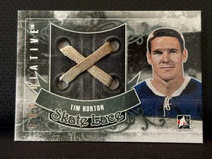 Tim Horton - In The Game ITG Superlative volume 3 Skate Lace Silver /4 - Picture 1 of 3