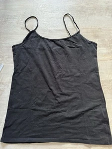 Primark Stretch Cami Spagettiträgertop Top Schwarz Gr.46 - Bild 1 von 3